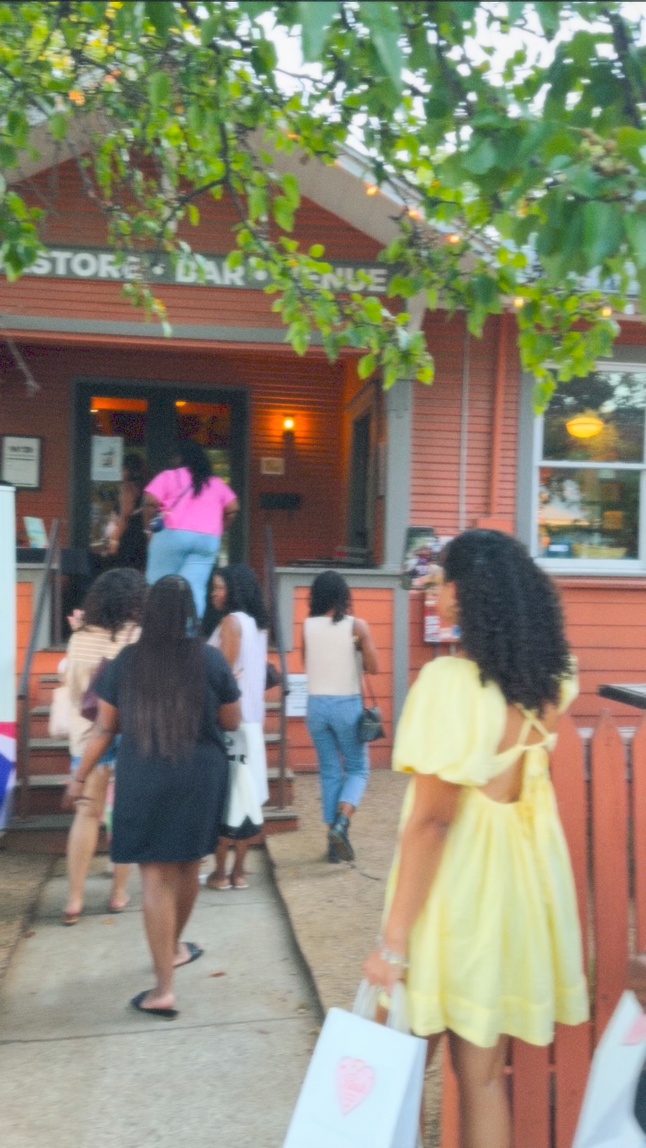 Members arriving at a Yes, We Read meetup